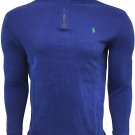 Polo Ralph Lauren Men's Half Zip French Rib Cotton Sweater BLUE S M XXL