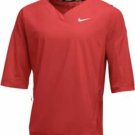 Nike Hot Baseball Jacket Short Sleeve Mens SMALL S SM 897383-657 NWT Red NEW