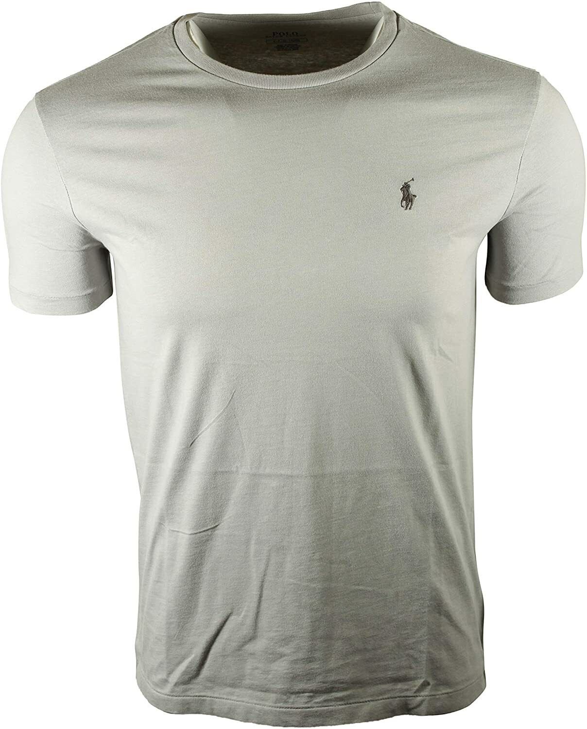 Polo Ralph Lauren Crew Neck Modern Classic-Fit T-Shirt Mens SOFT GREY S SMALL