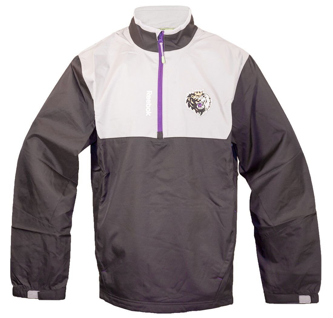 AHL MANCHESTER MONARCHS PULLOVER HOT JACKET S 1/4 ZIP LA KINGS REEBOK FACE OFF