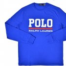 Polo Ralph Lauren Men's Logo Graphic Long Sleeve Crewneck T-Shirt M L ROYAL BLUE