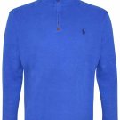 Polo Ralph Lauren Men's Half Zip French Rib Cotton Sweater Blue S Small