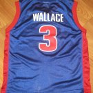 DETROIT PISTONS BIG BEN WALLACE JERSEY REEBOK YOUTH MEDIUM M MED MD 10-12 BLUE