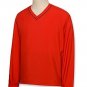 CUTTER AND & BUCK WIND TEC CB WINDTEC RED ACTIVE V NECK WIND SHIRT L LARGE GOLF