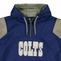 Majestic Indianapolis Colts 1/4-Zip Pullover Hoodie Blue Big & Tall Mens 2XLT