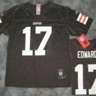 REEBOK CLEVELAND BROWNS BRAYLON EDWARDS JERSEY XL YOUTH 18 20 BROWN