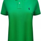 Polo Ralph Lauren Womens The CLASSIC Fit Mesh Polo Shirt GREEN PONY PURPLE XS
