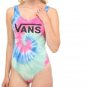 Vans New Tie Dye Bodysuit Tank Top Women's Size Medium JOB SUIT PINK BLUE