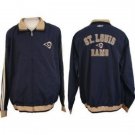 NEW REEBOK ST. LOUIS RAMS WIND BREAKER JACKET COAT MEDIUM MED MD M NFL
