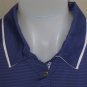 NEW NIKE GOLF WOMENS MINI STRIPE POLO SHIRT DRI FIT XLT $65 PURPLE BLACK 376974