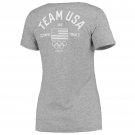 Nike Women's XS TEAM USA OLYMPIC TRIALS DRY RUNNING T-SHIRT GREY 801611 063