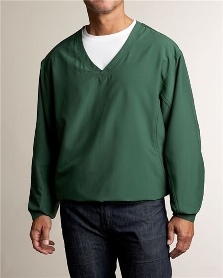 GREEN CUTTER & BUCK ASTUTE WIND TEC CB WINDTEC ACTIVE V NECK WINDSHIRT M GOLF