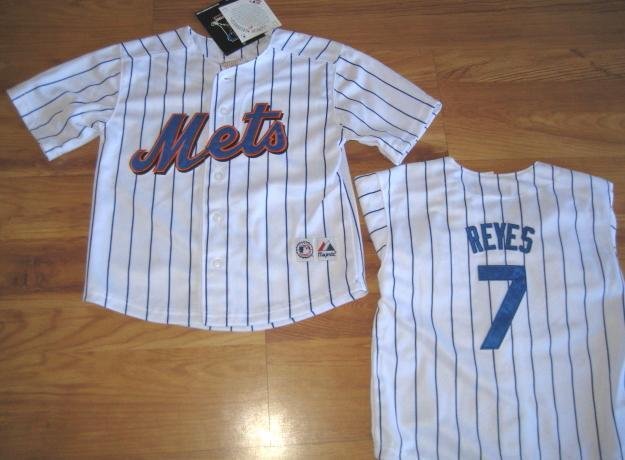 AUTHENTIC NEW YORK METS REYES JERSEY MAJESTIC 4 T 4T YOUTH MAJESTIC SMALL