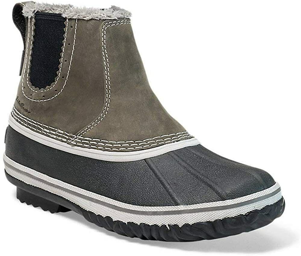Eddie Bauer Women's Hunt Pac Slip-On PACK GREY CINDER WINTER WATERPROOF BOOTS