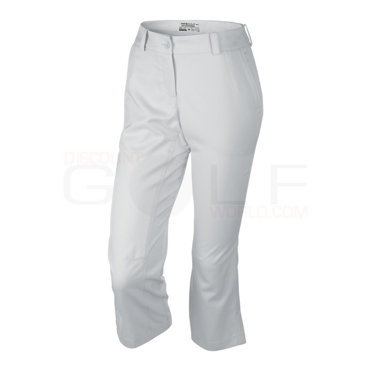 Nike Womens Modern Rise TECH CROP Pant DRI FIT GOLF PANTS 509743 100 SZ 12 WHITE