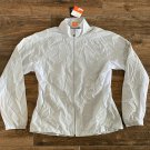 NEW PUMA WOMENS TB RUNNING WARM UP JACKET GREY WHITE $65.00 TN11972