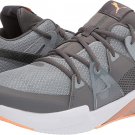 PUMA Men's CELL FRACTION Running Shoe CASTLEROCK-QUARRY-ORANGE 12 13 NEW GREY