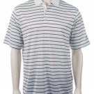 NEW MENS NIKE GOLF DRI DRY FIT BODY MAPPING WHITE STRIPE SHIRT SMALL SM S POLO