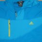 ADIDAS Hiking One-Side Long Sleeve Hooded Fleece L MENS TRACK TOP BLUE NEW NWT
