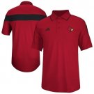 ADIDAS LOUISVILLE CARDINALS CLIMALITE COACHES POLO SHIRT WOMENS SMALL SM S RED