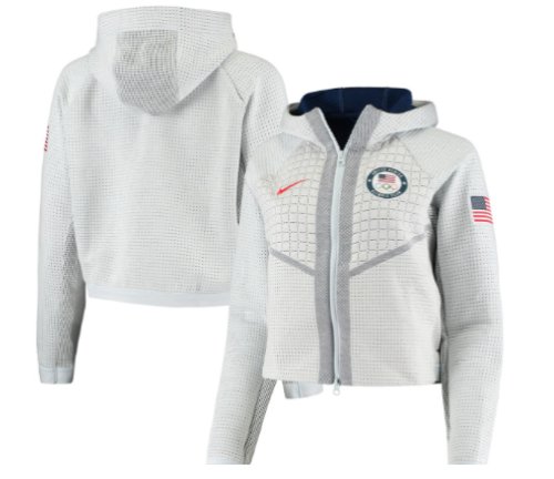 Womens Nike Tech Fleece Full Zip Team USA Olympic Hoodie CT2582-043 olympics new