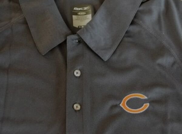 NEW REEBOK PLAY DRY CHICAGO BEARS COACHES POLO SHIRT S SM SMALL SHORT SLEEVE