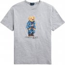 Polo Ralph Lauren Mens Limited Polo Bear T-Shirt AVIATOR Navy GREY NEW NWT L XXL
