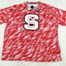 Adidas NCAA Mens North Carolina NC State Wolfpack Red Training Crew Shirt Sz M