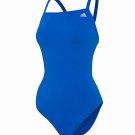 ADIDAS SOLID VORTEX BACK BLUE SZ 24 / 8 NEW NWT GIRLS AWX8611 ONE PIECE SWIMSUIT