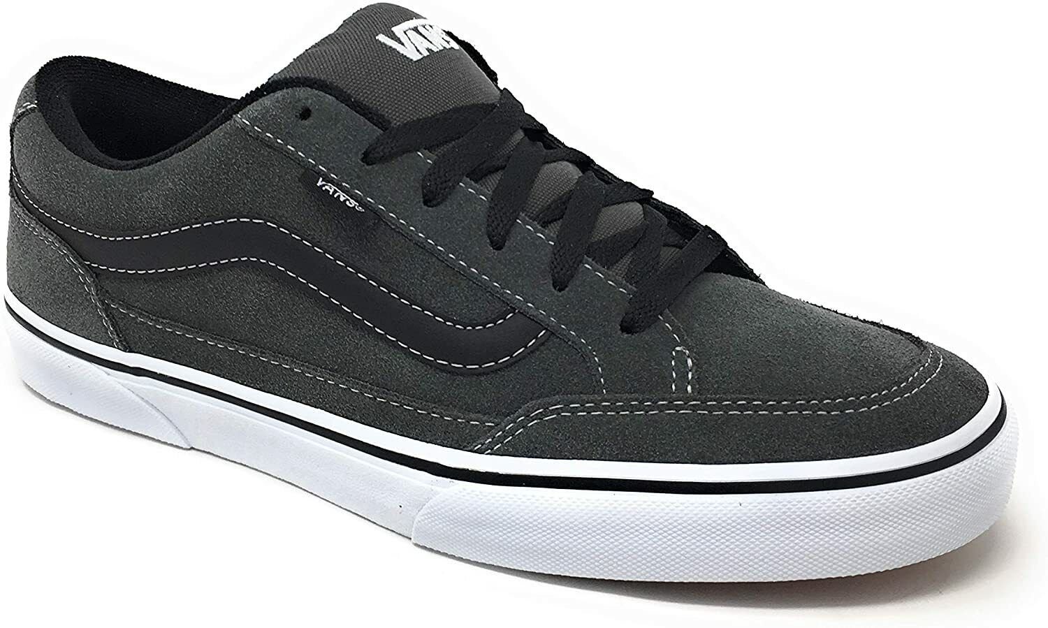 VANS BEARCAT CHARCOAL WHITE BLACK SKATE SHOES MENS 11 NEW FAST DISCONTINUED