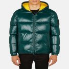 SAVE THE DUCK MENS HOODED QUILTED PUFFER JACKET 1475 ALPINE GREEN XL XXL 2XL NEW