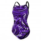 ADIDAS GEOMETRIC CURVE FEMALE VORTEX BACK PURPLE SZ 24 / 8 NEW NWT GIRLS AW4N510