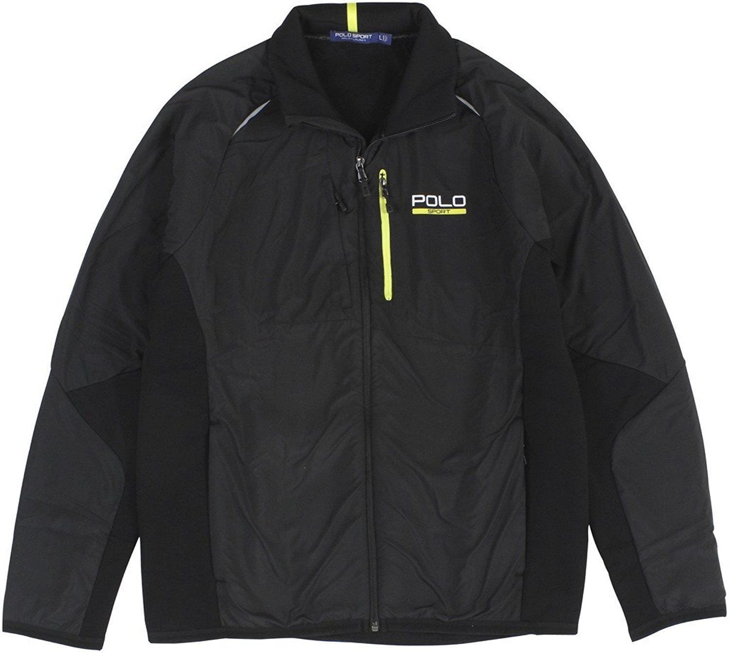 NEW RALPH LAUREN POLO SPORT MEN'S XXL 2XL BLACK FULLZIP HYBRID TECH