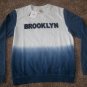 $140 PUMA BROOKLYN LOGO CREW SWEAT PRISTINE SWEATSHIRT BLUE MENS L LG TOP BWGH