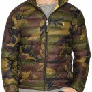 POLO RALPH LAUREN Men's Green Lightweight Packable Down Jacket Camo S Small NEW