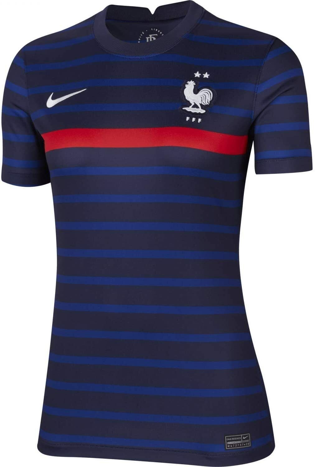 Nike 2020 France FFF Stadium Women's Dri-Fit Soccer Jersey Sz MEDIUM CD0897-498