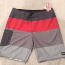 Vans Men's Off The Wall OTW Board Shorts-RED GREY 28 VN0A2Z4PZ04