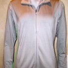 NEW ADIDAS GOLF STRETCH TRACK TOP JACKET WOMENS MEDIUM M MED CLIMALITE GRAY