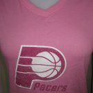 NEW ADIDAS INDIANA PACERS WOMENS PINK TISSUE T SHIRT MEDIUM MED M NBA LADIES NWT