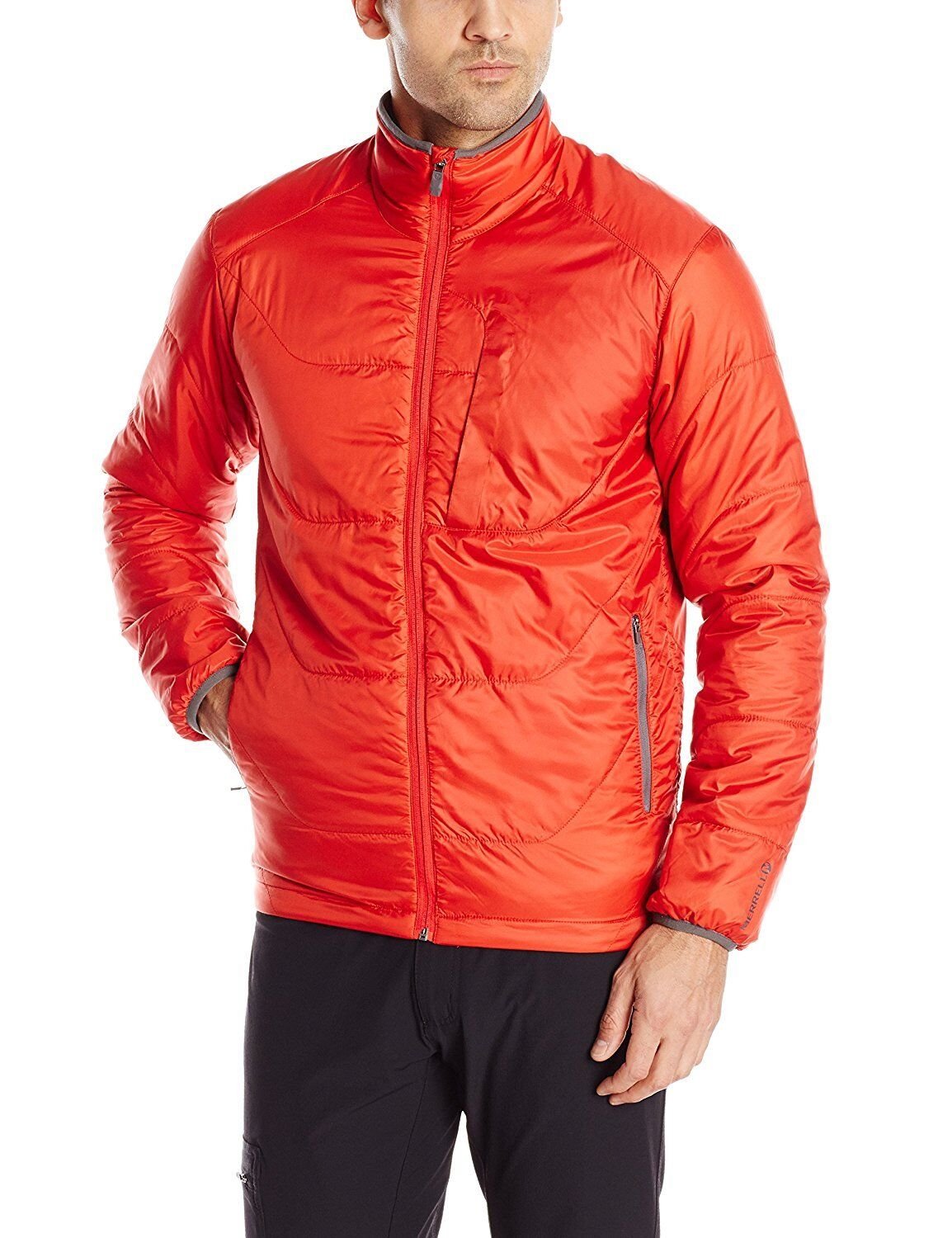 New Merrell Men's Hexcentric Puffer Jacket Molten Lava Large L