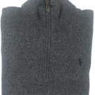 New Polo Ralph Lauren Mens Knit Ribbed Trim Pullover Sweater Charcoal M