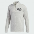 NEW adidas NHL Los Angeles Kings 1/4 zip Sweatshirt Sz MEDIUM MED M $90 GREY NWT