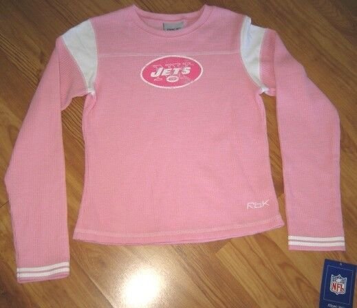 REEBOK NEW YORK JETS THERMAL LONG SLEEVE T SHIRT L YTH LARGE YOUTH LRG NFL