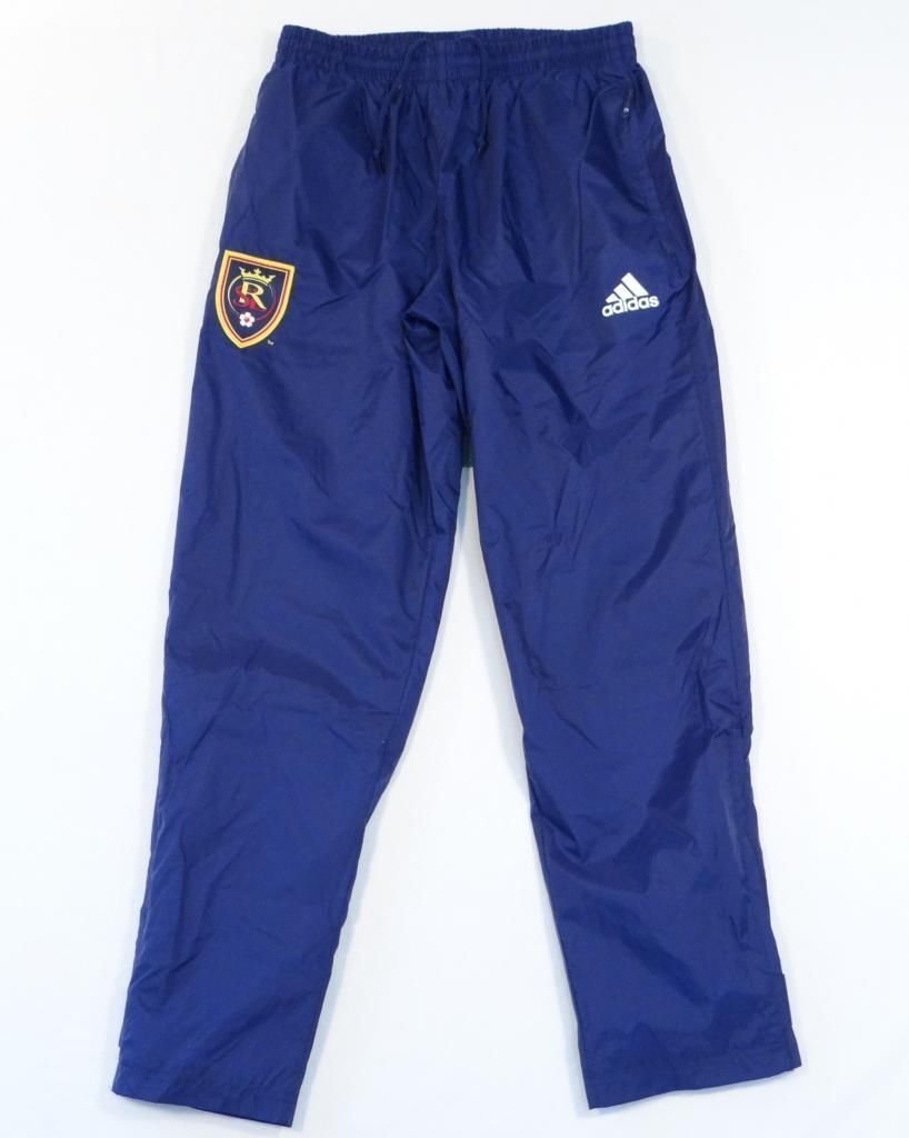 Adidas MLS Real Salt Lake Blue Rain Track Pants Fully Lined Mens RSL XL PANT NWT