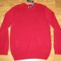 NEW CHAPS KNIT SWEATER COTTON RED 100% COTTON LARGE L LRG LG NWT $69.50 KNITTED