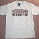 NEW TEXAS A&M AGGIES T SHIRT L BASKETBALL SMALL S NWT SM GREY GRAY