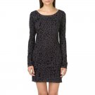Vans Womens/Juniors S SM Cathedral Place Dress Gray Black FLORAL Leopard PRINT