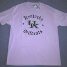 KENTUCKY WILDCATS T SHIRT LARGE LRG L BASKETBALL UK PINK NCAA NWT