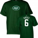 NEW REEBOK MARK SANCHEZ NEW YORK JETS JERSEY T SHIRT SMALL S SM SML NWT GREEN