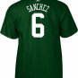 NEW REEBOK MARK SANCHEZ NEW YORK JETS JERSEY T SHIRT SMALL S SM SML NWT GREEN